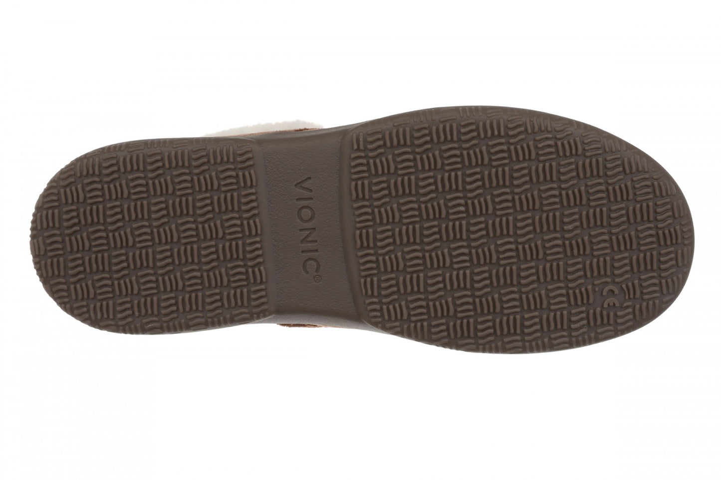 Vionic Clare Slipper - Women's Cozy Orthotic Arch Support Slippers - Chocolate - Bottom