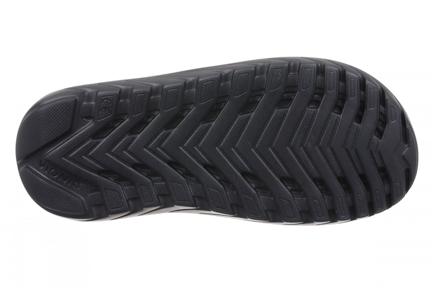 Vionic Haven RX Women's Recovery Slide Sandal - Orthotic Comfort & Arch Support Sandal - Navy Knit - Bottom