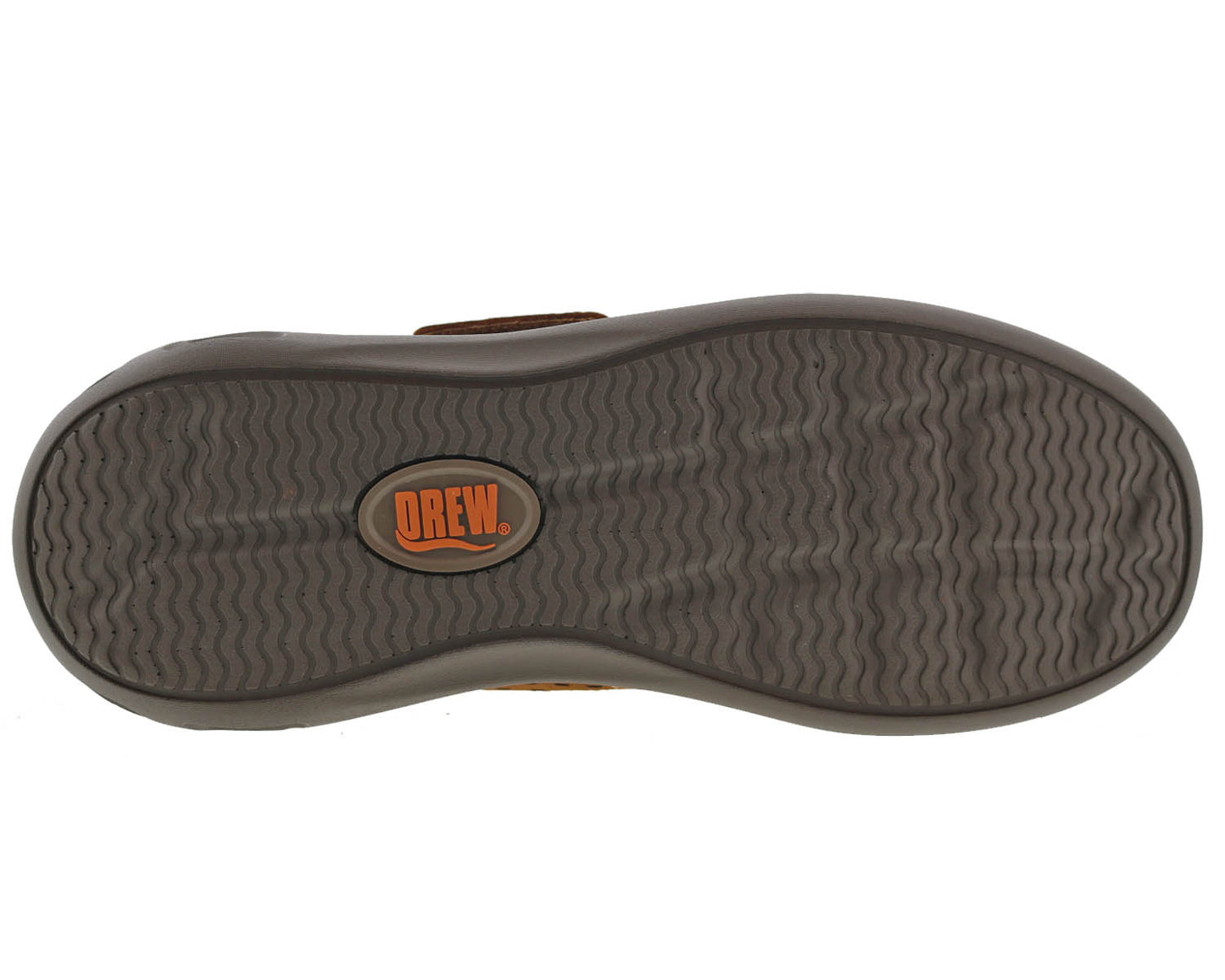 Drew Marshall Men's Casual Comfort Shoe - Camel Leather - Top View