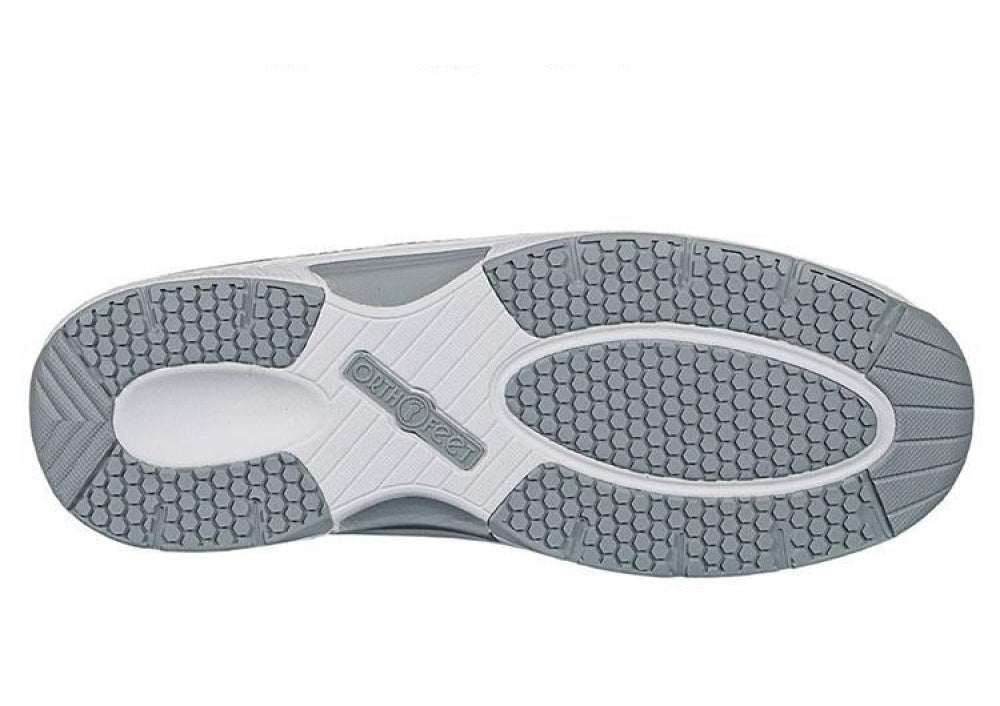 OrthoFeet Edgewater Stretch Knit Men's Sneakers Stretch - Gray - 5