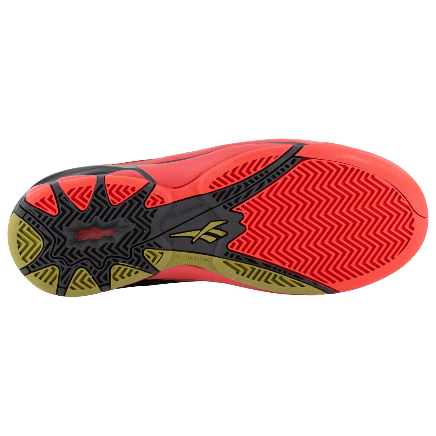 Reebok Men's RB9400 Black and Red The Blast Work Composite Toe Athletic - Black - bottom view