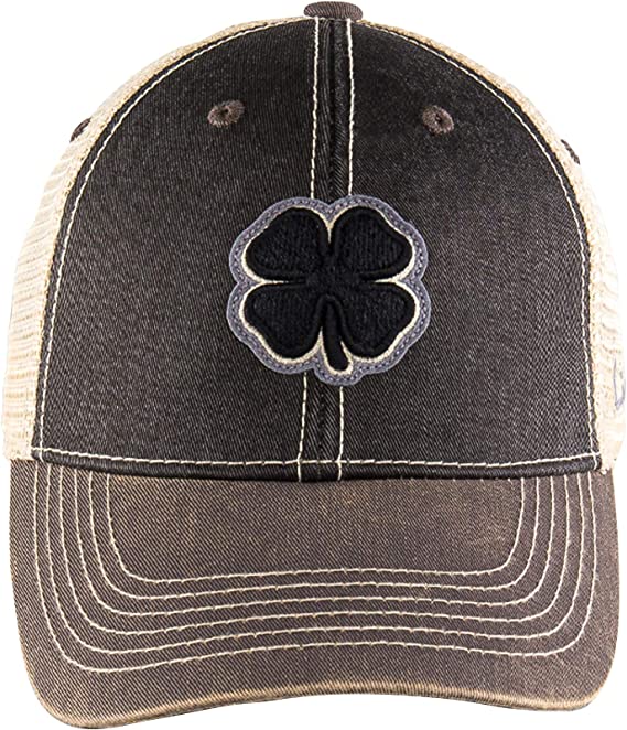 Black Clover Two Tone Vintage 6 - Black / Stone / Grey Golf Hat - 6 Black/Stone/Grey