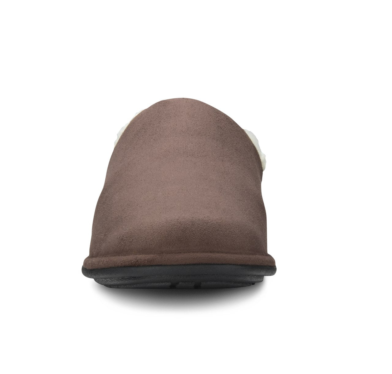 Dr. Comfort Easy Men's Slippers - Chocolate - front_toe
