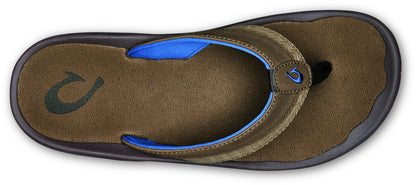 OluKai 'Ohana Koa - Men's Sandals - Espresso/Mustang - Top