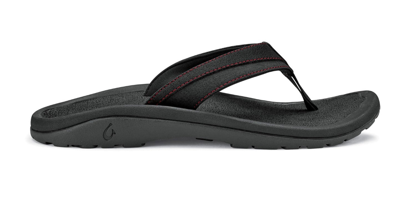 OluKai 'Ohana Koa - Men's Sandals - Carbon/Carbon - Profile main