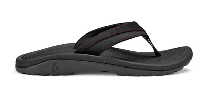 OluKai 'Ohana Koa - Men's Sandals - Carbon/Carbon - Profile main