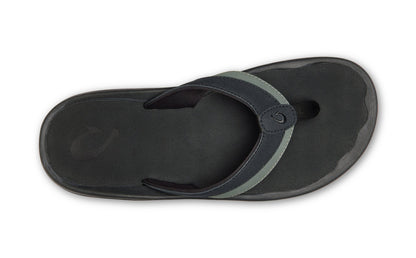 Olukai Ohana Koa Men's Beach Sandals - Lava Rock / Lava Rock - Top