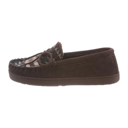 Bearpaw Moc II 2 - Men's Sheepskin Slipper - 1295m 201 Chocolate/Aztec