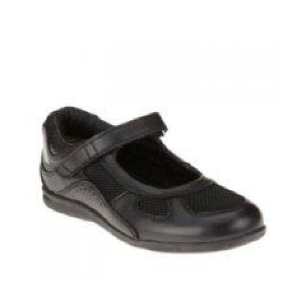 Drew Delite - Black Calf/Black Mesh Mary Jane Women Shoes - 14373 - 