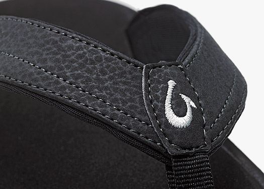 Olukai Ohana Womens Flip Flops - 20110-4040-Black_Black-strap