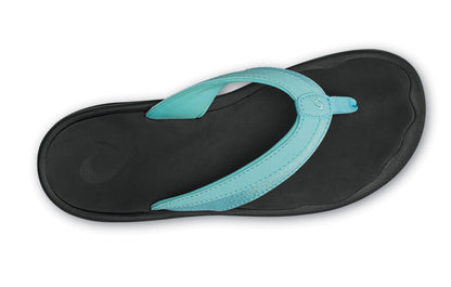 Olukai 'Ohana Women's Flip Flops - Sea Glass / Black - Top