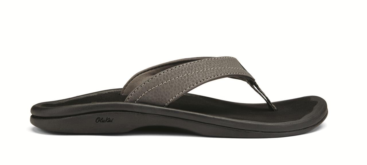 Olukai 'Ohana Women's Flip Flops - Basalt/Grey - Profile main