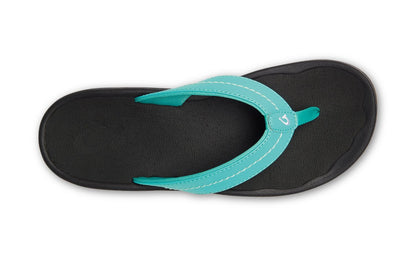Olukai 'Ohana Women's Flip Flops - Turquoise / Black