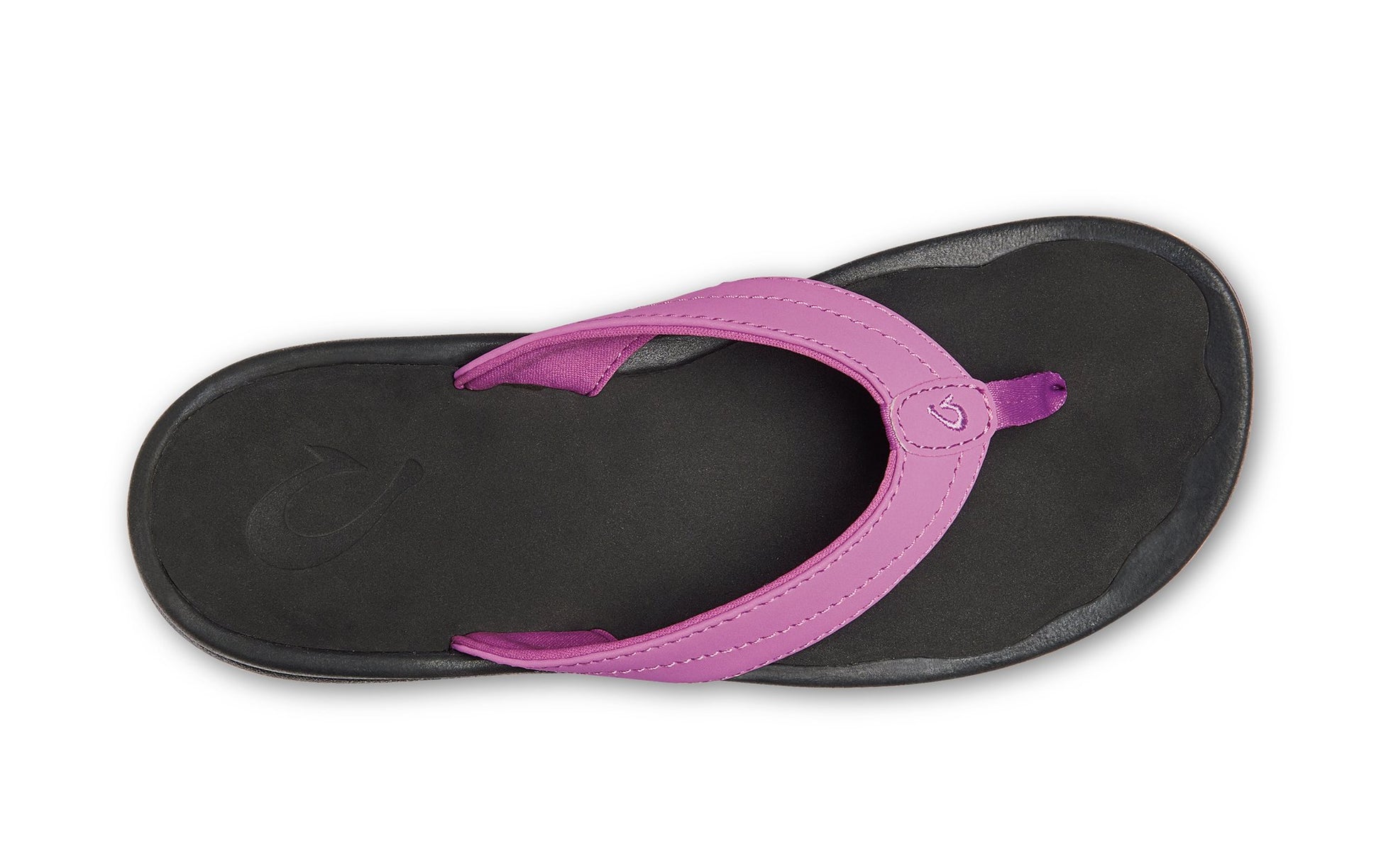 OluKai Ohana Women's Beach Sandals - Iris Orchid / Black - Top