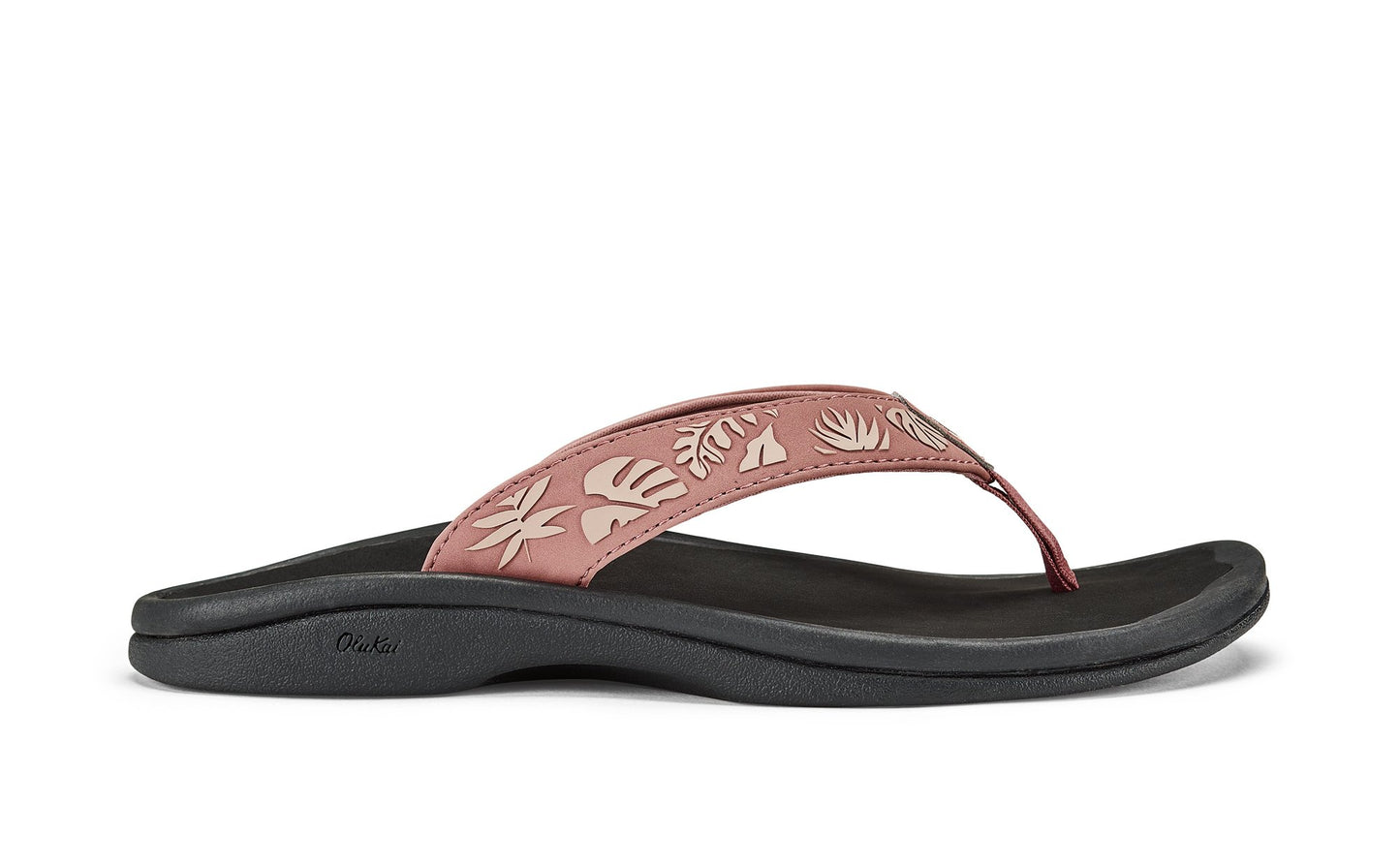 OluKai Ohana Women's Beach Sandals - Ash Rose / Lau - Side
