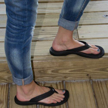 Olukai \'Ohana Women\'s Flip Flops - Black - Black