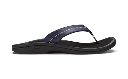 Olukai 'Ohana Women's Flip Flops - Trench Blue / Black