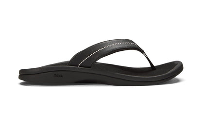 Olukai 'Ohana Women's Flip Flops - Lava Rock / Black
