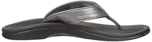 Olukai 'Ohana Women's Flip Flops - Pewter / Black