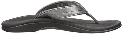 Olukai 'Ohana Women's Flip Flops - Pewter / Black