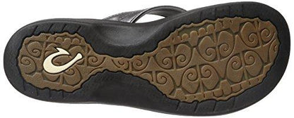 Olukai 'Ohana Women's Flip Flops - Pewter / Black