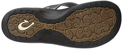Olukai 'Ohana Women's Flip Flops - Pewter / Black