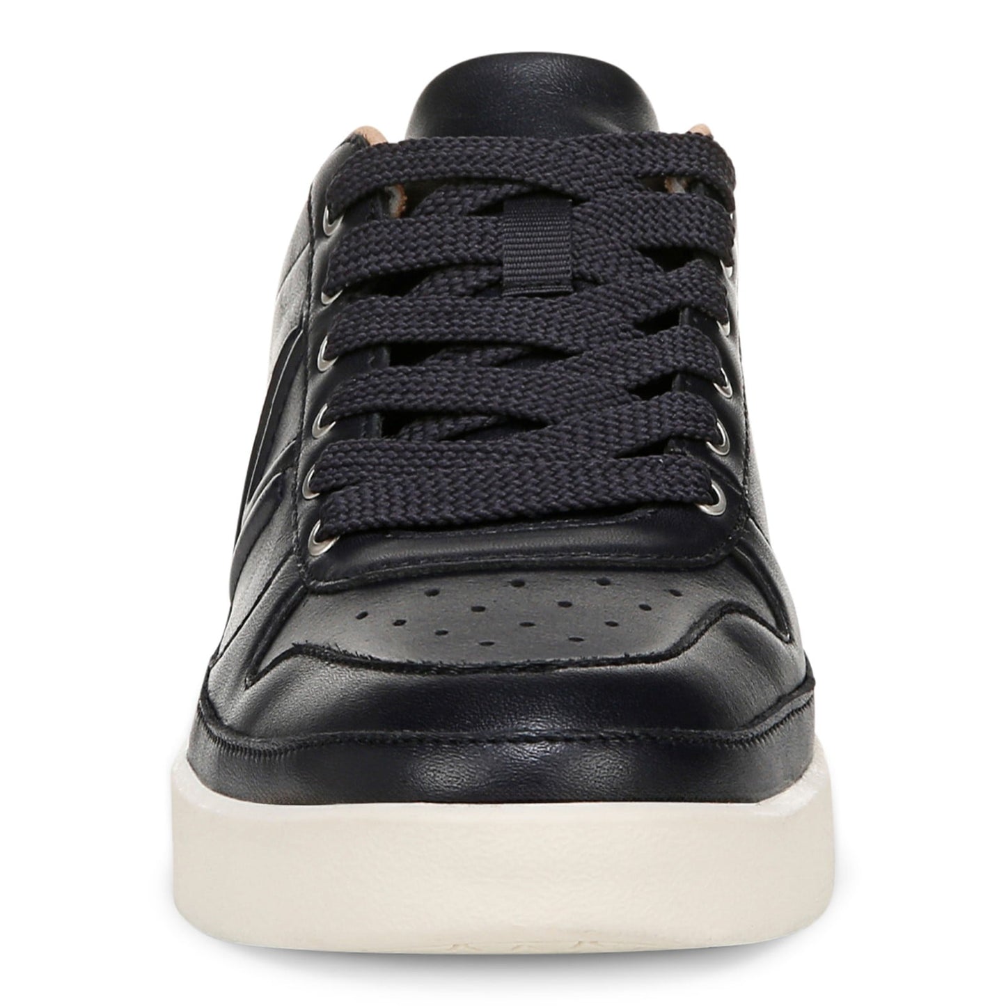 Vionic Elise Women's Leather Casual Comfort Sneakers - Navy Blazer - Front