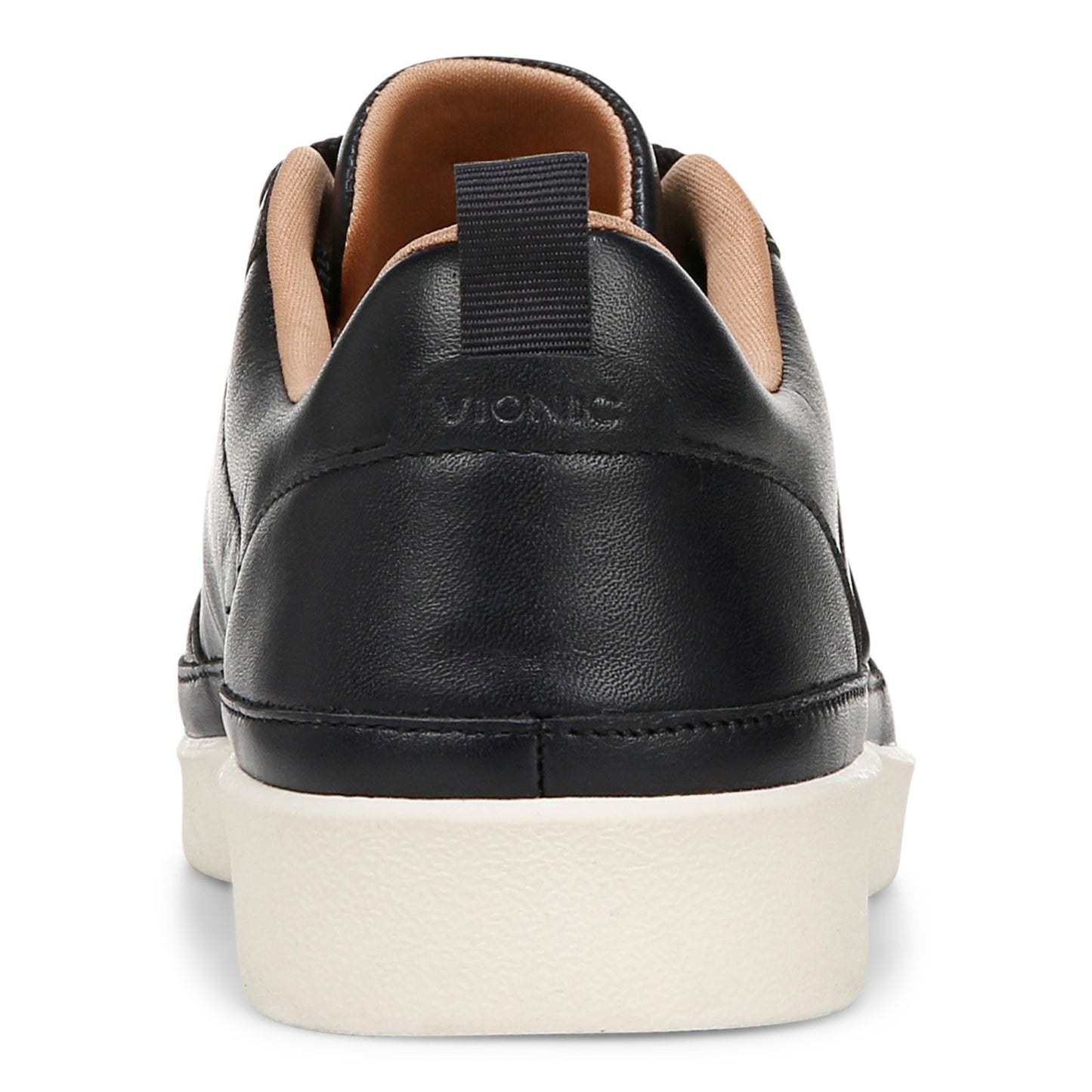 Vionic Elise Women's Leather Casual Comfort Sneakers - Navy Blazer - Back