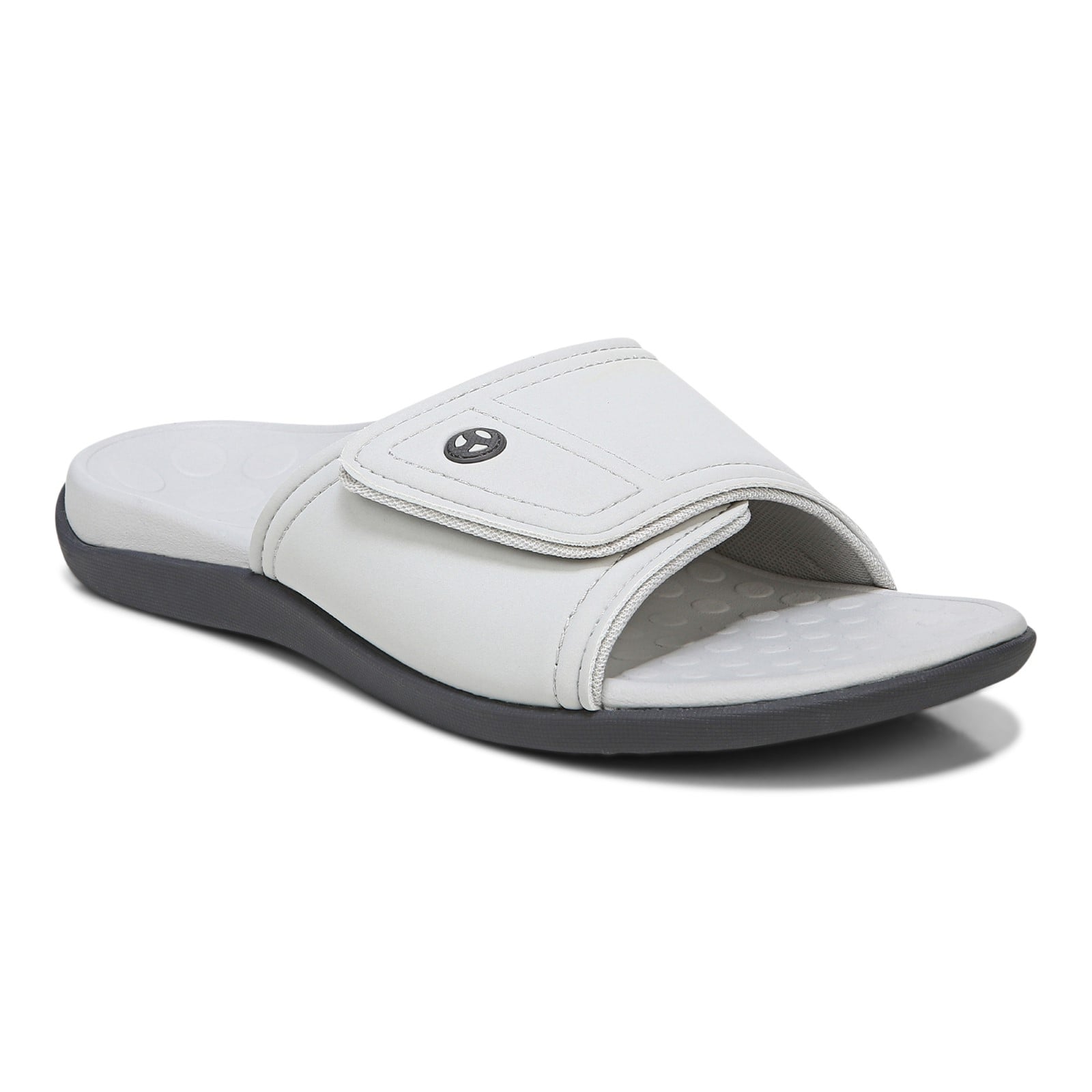 Vionic Kiwi - Unisex Motion Control Orthotic Slide Sandal - Vapor Angle main