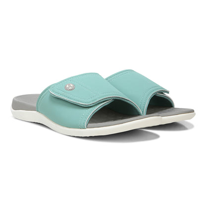 Vionic Kiwi - Unisex Motion Control Orthotic Slide Sandal - Wasabi Pair