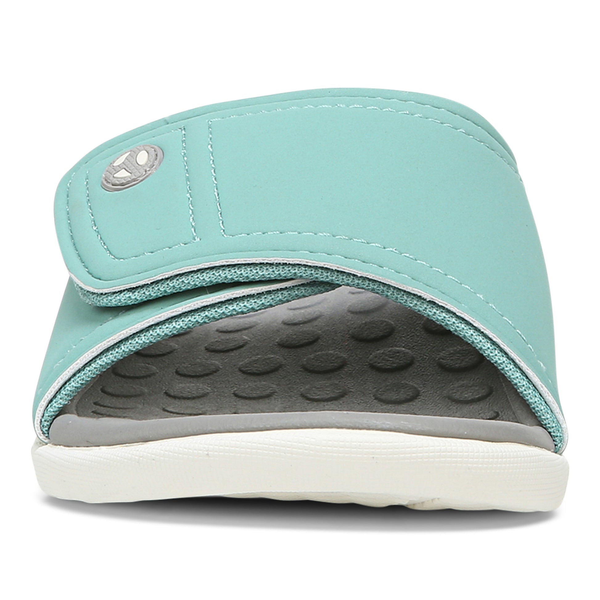 Vionic Kiwi - Unisex Motion Control Orthotic Slide Sandal - Wasabi Front