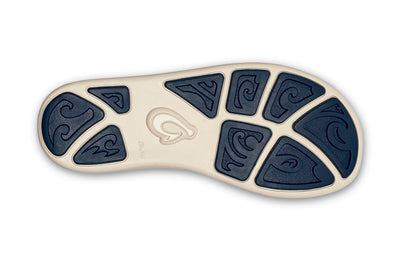 Olukai Nohea Moku Boy's - Tieless Comfort Shoes - Dk Wood / Navy - Sole