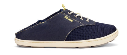 Olukai Nohea Moku Boy's - Tieless Comfort Shoes - Trench Blue/Trench Blue - Drop-In-Heel