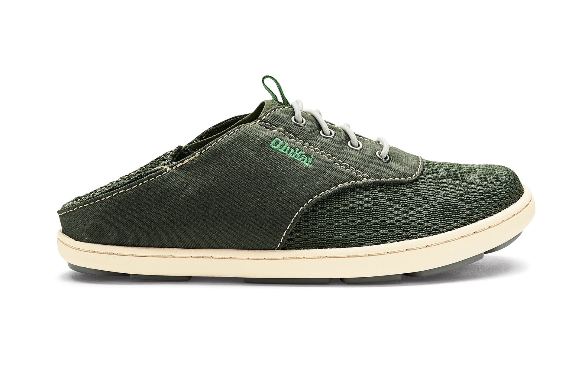 Olukai Nohea Moku Boys Sneakers - Sea Grass / Sea Grass - Drop-In-Heel