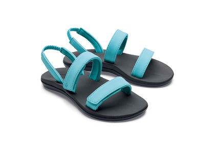 Olukai Kipuka Girl's Comfort Sandals - Cotton Candy / Charcoal - Pair