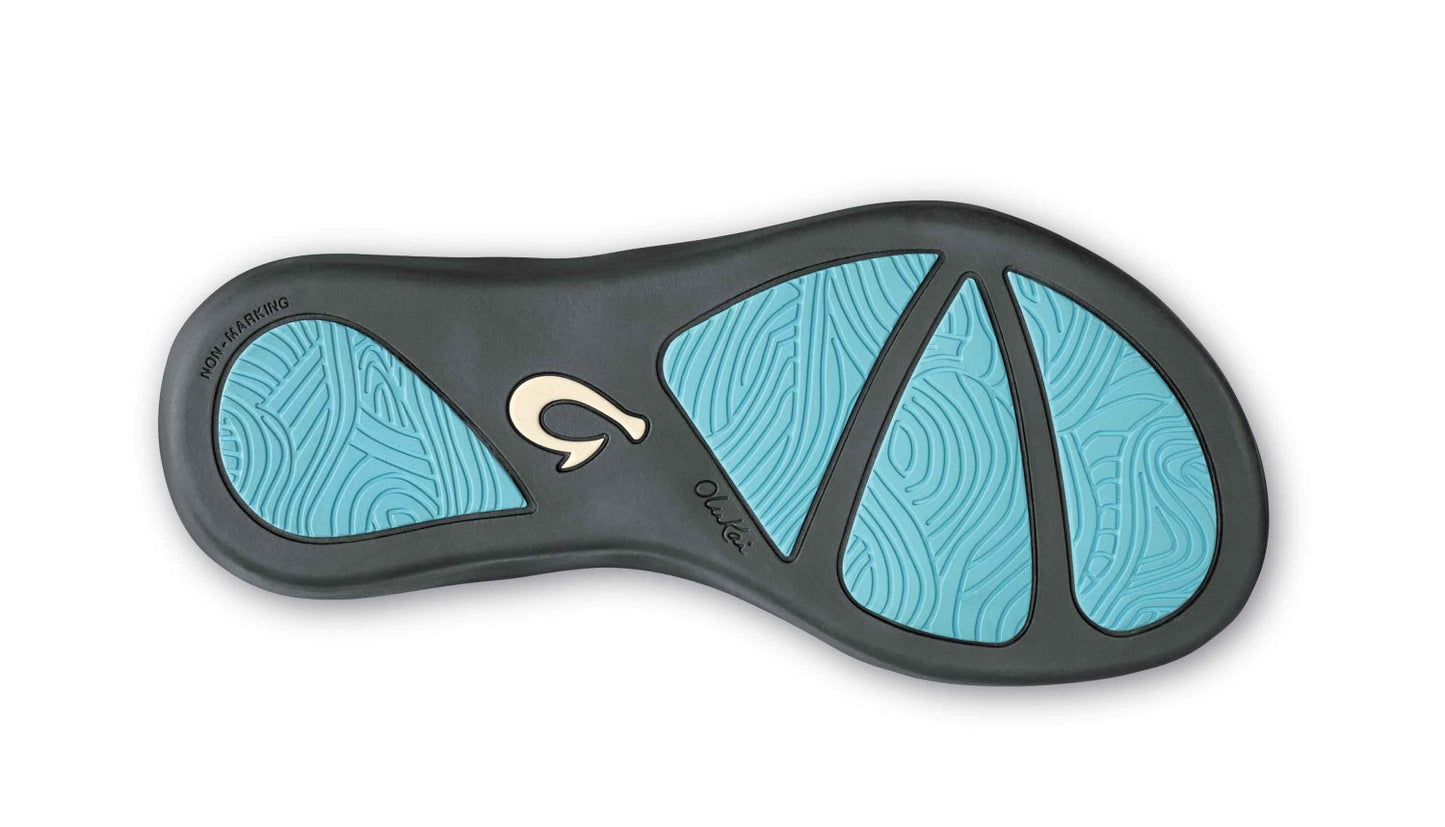 Olukai Kipuka Girl's Comfort Sandals - Cotton Candy / Charcoal - Sole
