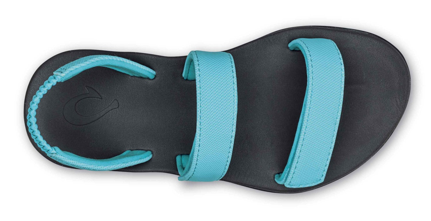 Olukai Kipuka Girl's Comfort Sandals - Cotton Candy / Charcoal - Top