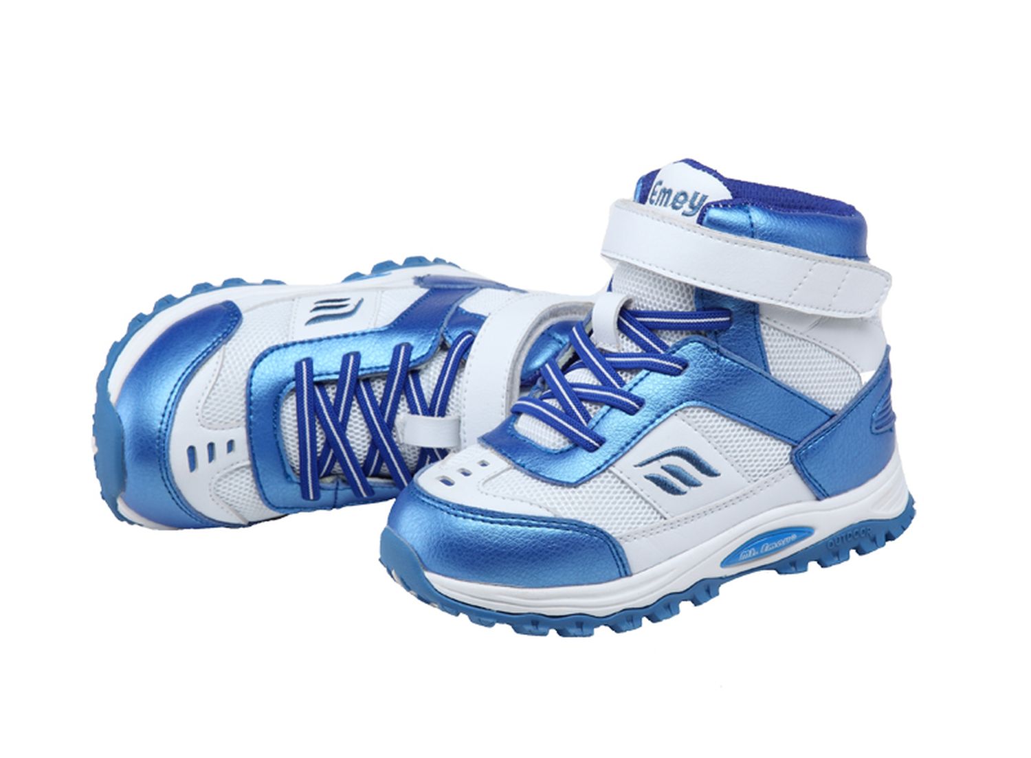 Mt. Emey Children's Orthopedic Boots 3305 by Apis - Navy/White Pair / Top