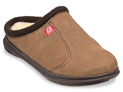 Spenco Slipper - Men's Supreme Slide Suede - Warm Brown