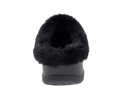 Drew Women's Comfy Wool Orthopedic Slipper - Ace2 Black Sweater Fabric
