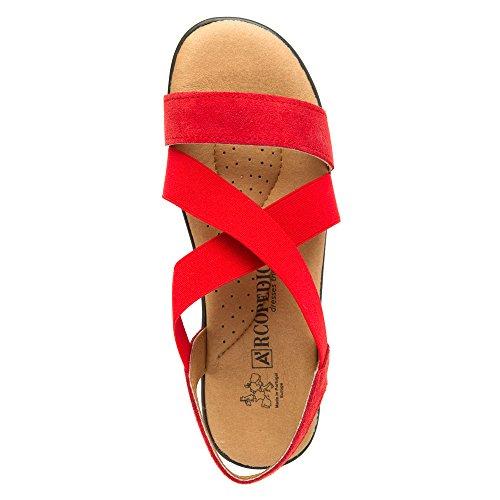 Arcopedico Monterey Women's Sandals 6314 - Red Suede