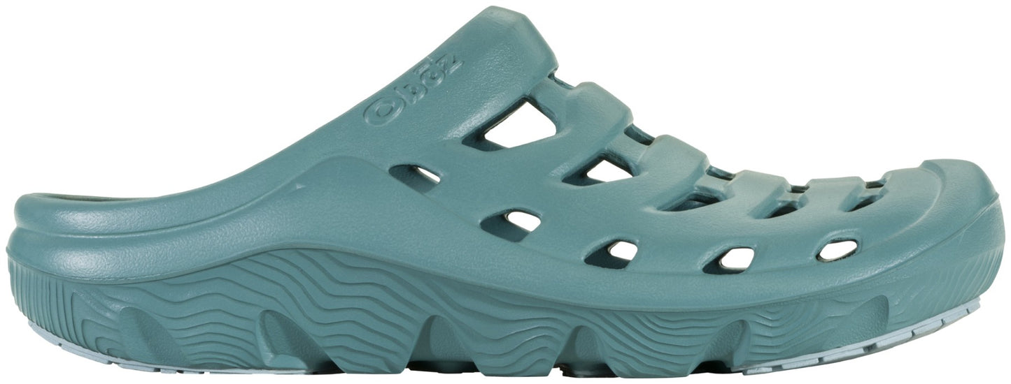 Oboz Whakata Coast Slip-On Clog - Comfortable Recovery Shoes - Glacier Outside