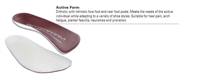 ORTHOS Custome Made Active Orthotics - Active Orthotics