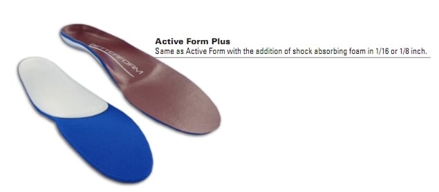 ORTHOS  Active Plus Orthotics with extra foam - Active-Plus Orthotics