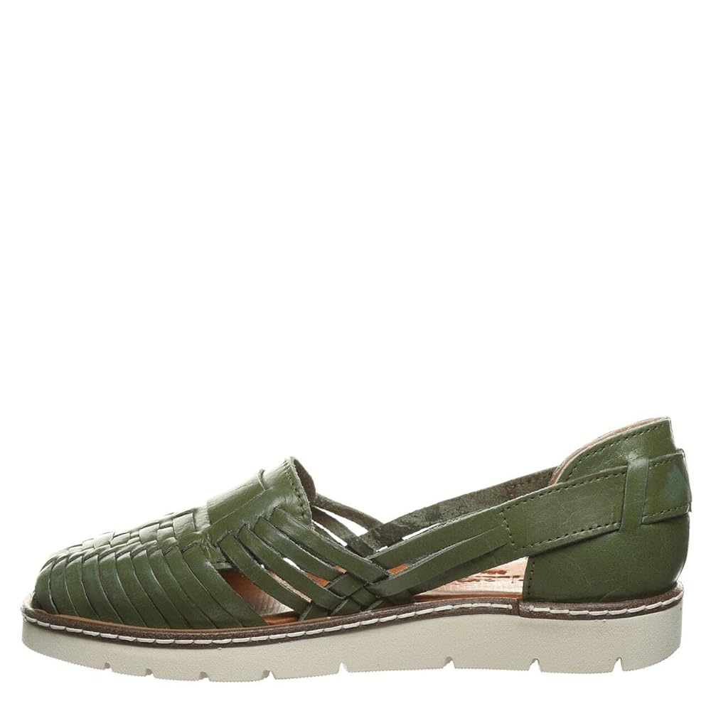Bearpaw Lena Women's Leather Huarache Sport Sandal Artisan - 2835W - Military Green