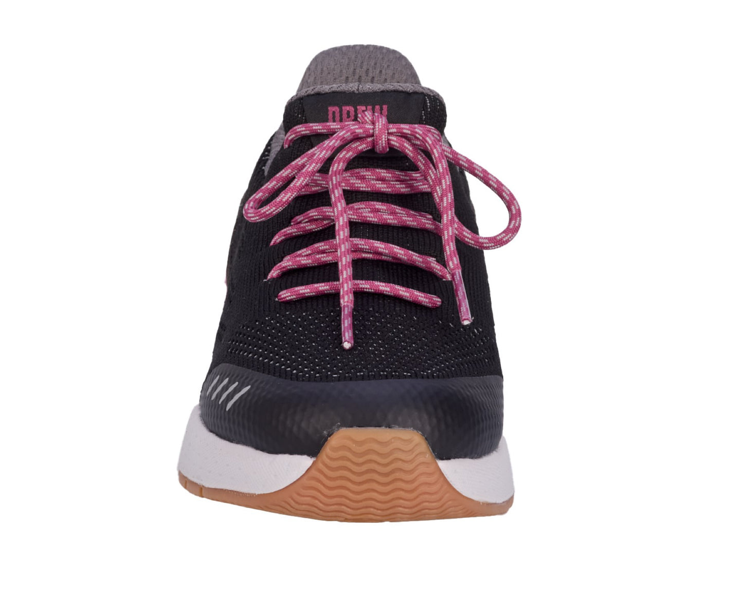 Drew Bandit Women's Athletic/Walking Shoe - Black Mesh Combo - Front View