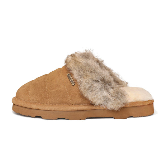 Bearpaw Jordyn Women's Loki Quilted Slippers - 3053W - Free Shipping - Slipper Hickory Side
