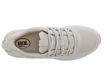 Drew Bestie Women's Walking Shoe - Taupe Mesh Combo - Top View