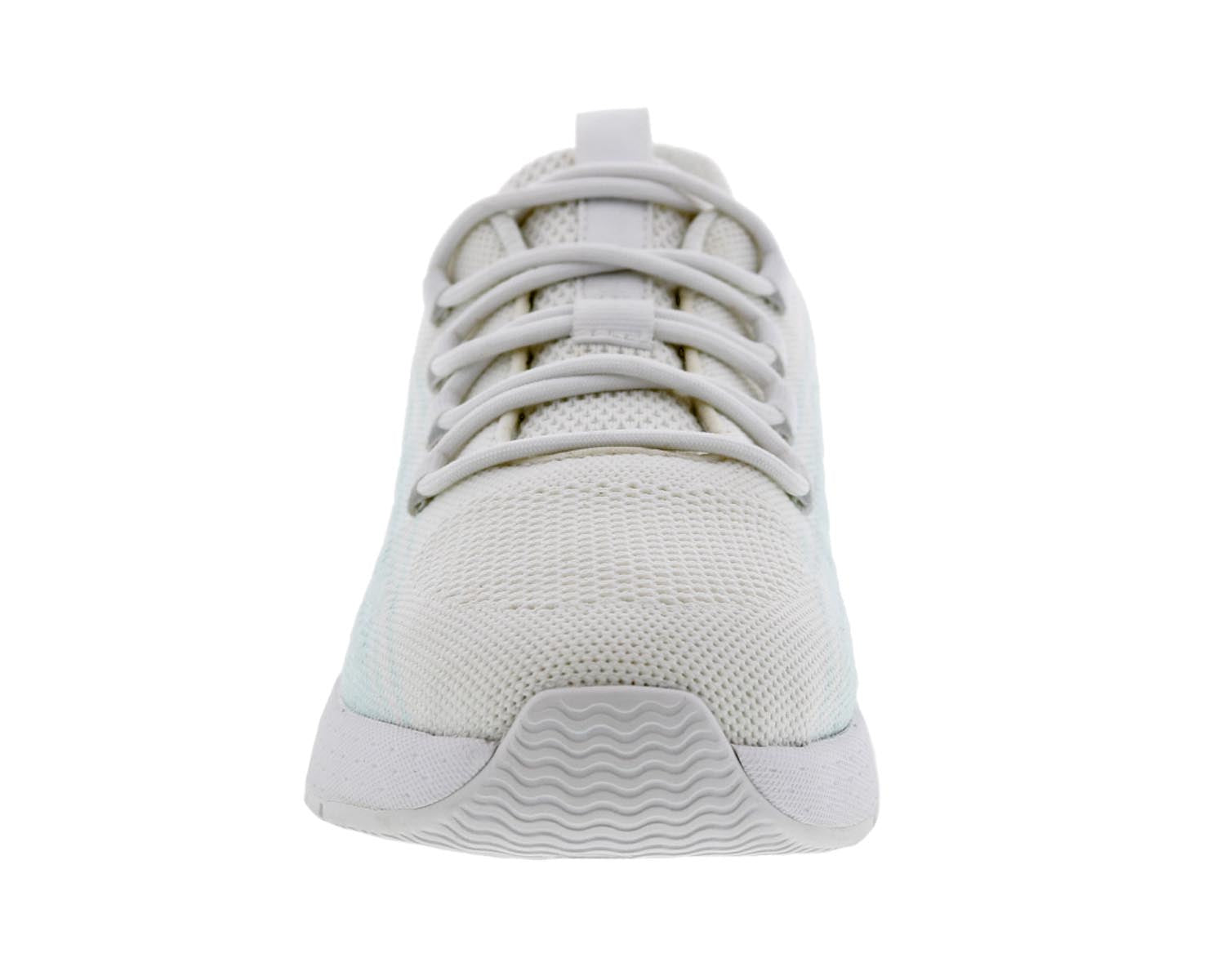 Drew Bestie Women's Walking Shoe - White Mesh Combo - Front View