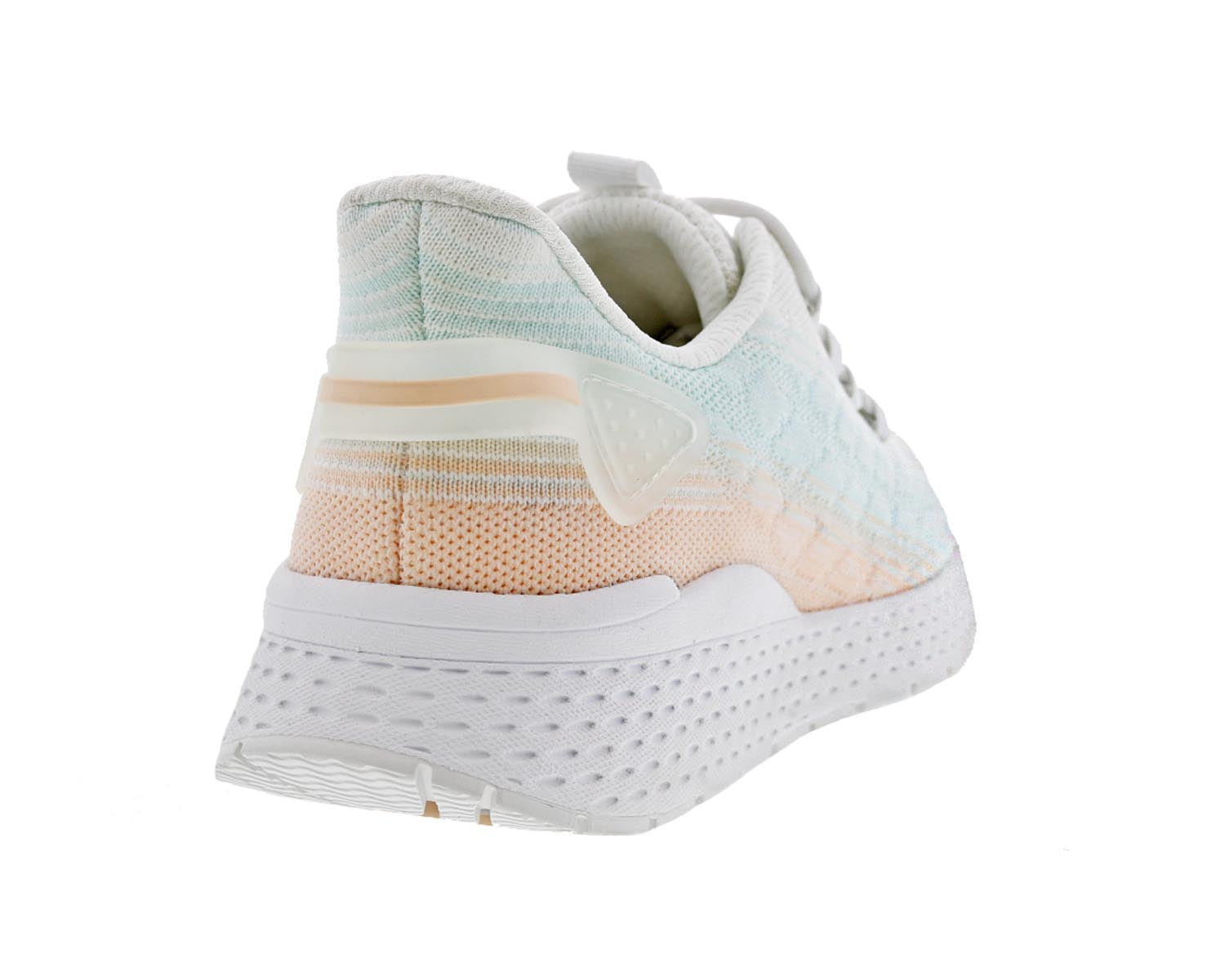 Drew Bestie Women's Walking Shoe - White Mesh Combo - Back View